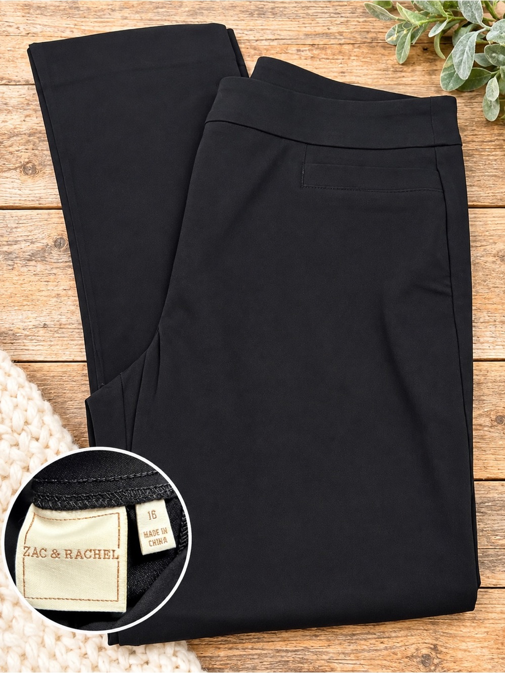 Zac & Rachel women’s Black Stretch Dress Pants